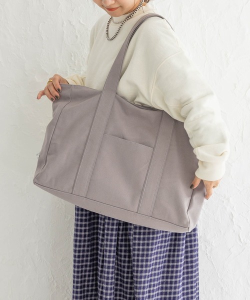 studio CLIP（スタディオクリップ）の「【WEB限定】オトナの推し活トートバッグ（トートバッグ・レディース・グレー/アイボリー・FREE）」の19枚目の写真