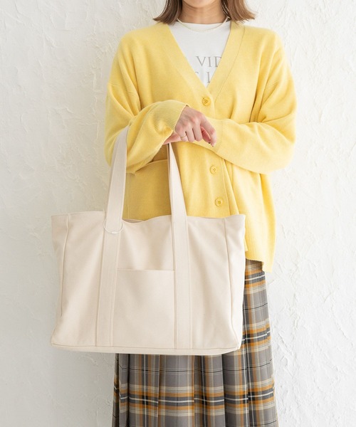 studio CLIP（スタディオクリップ）の「【WEB限定】オトナの推し活トートバッグ（トートバッグ・レディース・グレー/アイボリー・FREE）」の20枚目の写真