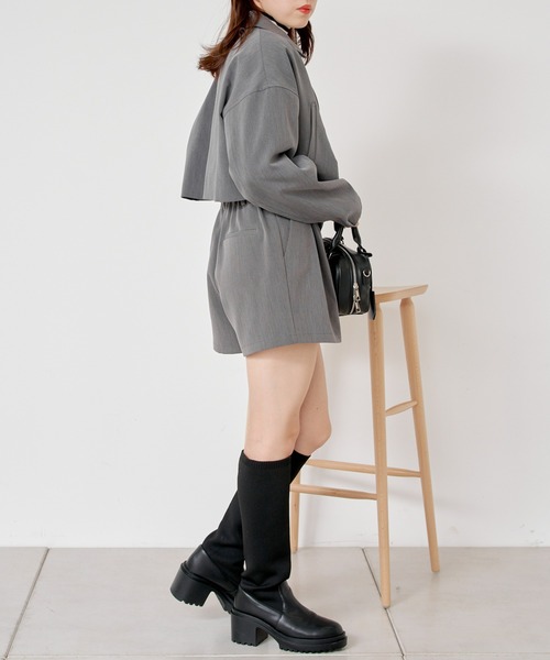 Chico（チコ）の「タックワイドショートパンツ（スラックス