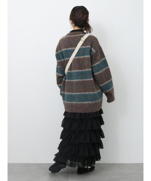 ehka sopo（エヘカソポ）の「フリルティアードスカート（スカート・レディース・ブラック/キナリ/ベージュ・F）」の19枚目の写真