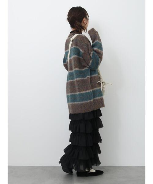 ehka sopo（エヘカソポ）の「フリルティアードスカート（スカート・レディース・ブラック/キナリ/ベージュ・F）」の20枚目の写真