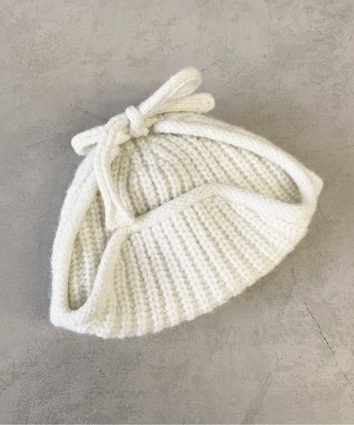 CPCM（シーピーシーエム）の「ニットフライトキャップ（ニットキャップ/ビーニー・メンズ・アイボリー/ブラック・FREE）」の16枚目の写真