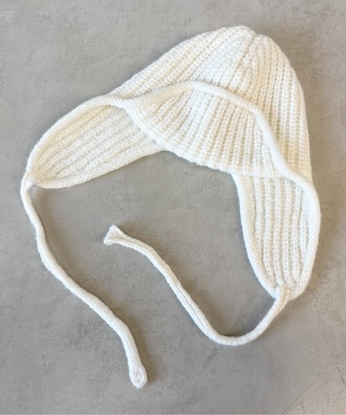 CPCM（シーピーシーエム）の「ニットフライトキャップ（ニットキャップ/ビーニー・メンズ・アイボリー/ブラック・FREE）」の18枚目の写真