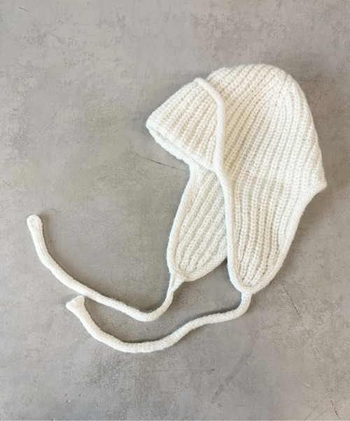 CPCM（シーピーシーエム）の「ニットフライトキャップ（ニットキャップ/ビーニー・メンズ・アイボリー/ブラック・FREE）」の19枚目の写真