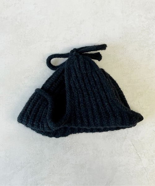 CPCM（シーピーシーエム）の「ニットフライトキャップ（ニットキャップ/ビーニー・メンズ・アイボリー/ブラック・FREE）」の8枚目の写真