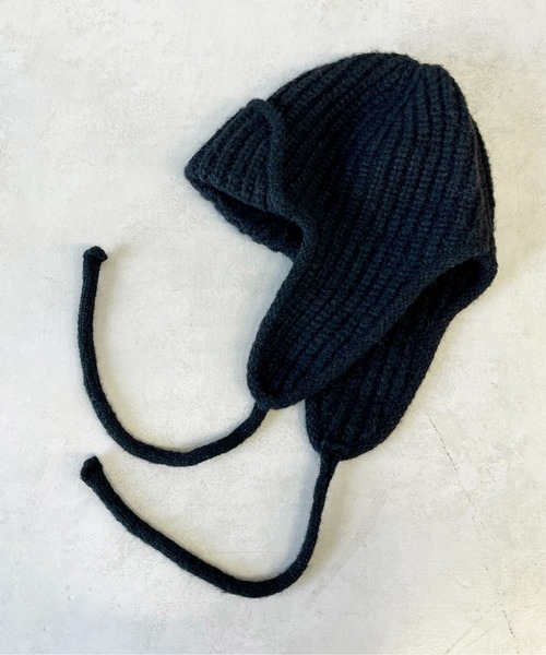 CPCM（シーピーシーエム）の「ニットフライトキャップ（ニットキャップ/ビーニー・メンズ・アイボリー/ブラック・FREE）」の10枚目の写真