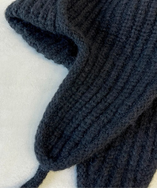 CPCM（シーピーシーエム）の「ニットフライトキャップ（ニットキャップ/ビーニー・メンズ・アイボリー/ブラック・FREE）」の11枚目の写真