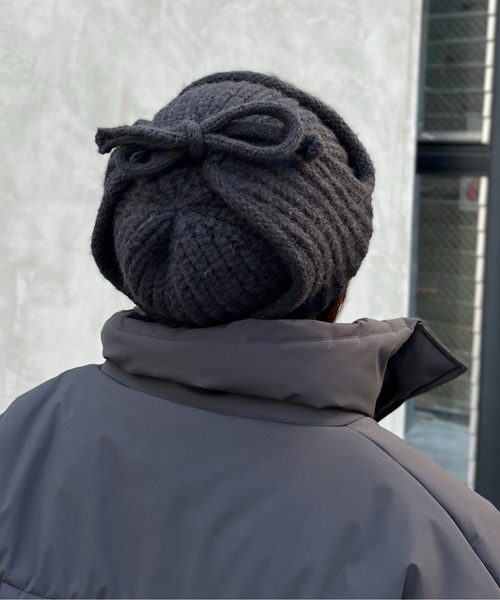 CPCM（シーピーシーエム）の「ニットフライトキャップ（ニットキャップ/ビーニー・メンズ・アイボリー/ブラック・FREE）」の6枚目の写真