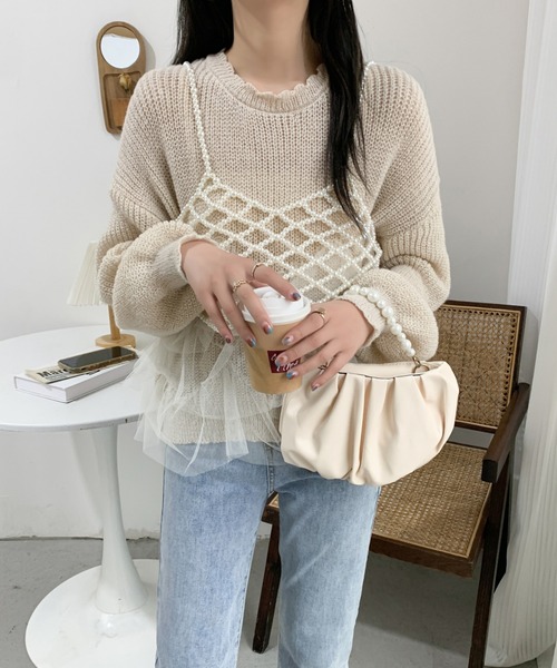 Dries Van Noten ビーズフェイクパールベスト　38 新品　タグ付き Dries Van Noten ビーズフェイクパールベスト 38 新品 タグ付き