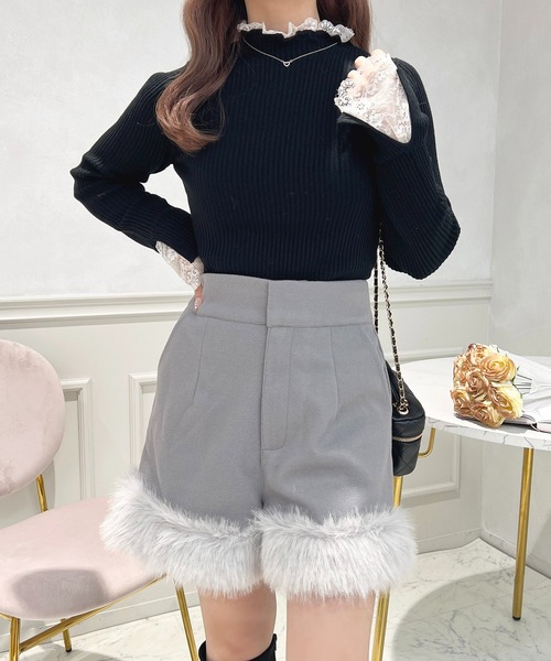 d.i.a.ギャル　ファー　ショートパンツ　系 ラビットファー ショートパンツ ショーパンd.i.a ギャル キャバ