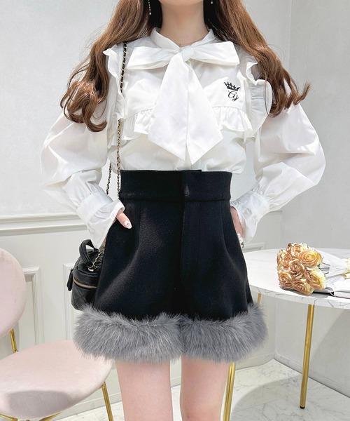 Pium ピウム　ファーショートパンツ ハイウエストファーショートパンツ – pium