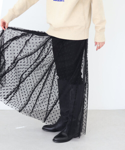 SLOBE IENA（スローブイエナ）の「フレアスカート（スカート・レディース・ブラック・FREE）」の7枚目の写真