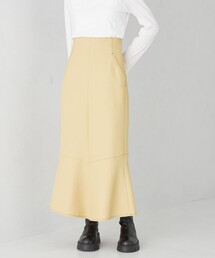 ＜EMMEL REFINES＞EM エアロサテン キリカエ スカート