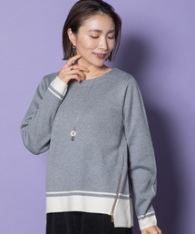 ELVENCE DEUX（エルベンスドゥ）の「スソＺＩＰハイショクニット（ニット/セーター）」