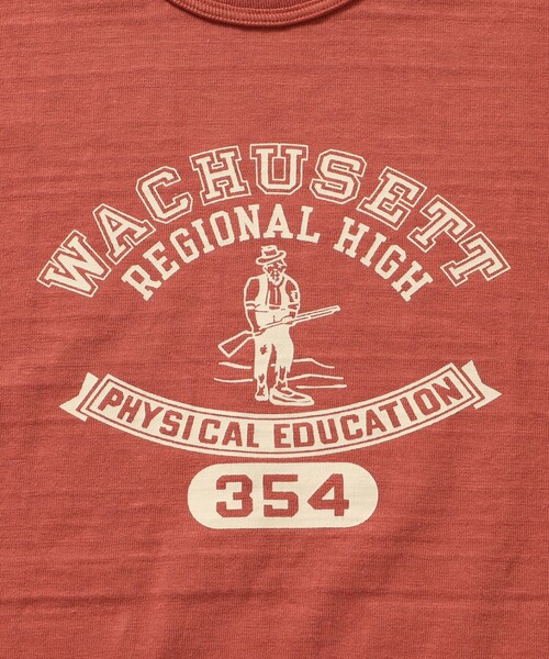 WAREHOUSE（ウエアハウス）の「WAREHOUSE & CO. × BEAMS PLUS / 別注 Lot 4601 Print Tshirt（Tシャツ/カットソー・メンズ・グレー/ナチュラル/オフホワイト/ネイビー/ブラック系その他4/サーモンピンク/グリーン/バーガンディー・XL/L/M/S）」の20枚目の写真