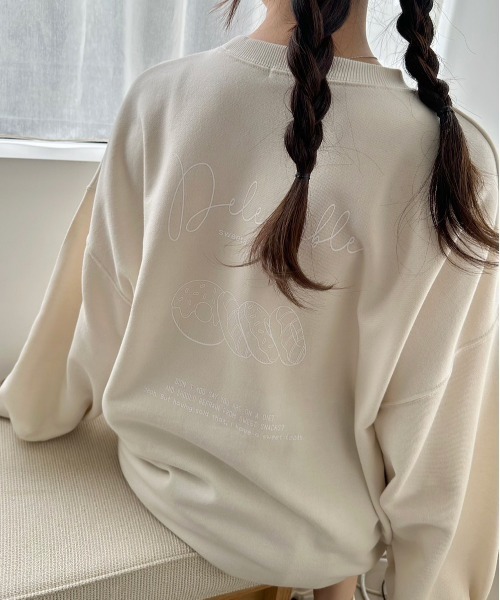 OLIVE des OLIVE(オリーブデオリーブ)の「モチーフアソートスウェット 1041060080(スウェット・レディース・アイボリー/オートミール/ネイビー/オフホワイト・FREE)」の1枚目の写真