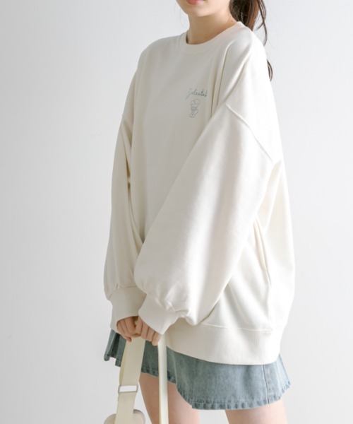 OLIVE des OLIVE(オリーブデオリーブ)の「モチーフアソートスウェット 1041060080(スウェット・レディース・アイボリー/オートミール/ネイビー/オフホワイト・FREE)」の19枚目の写真