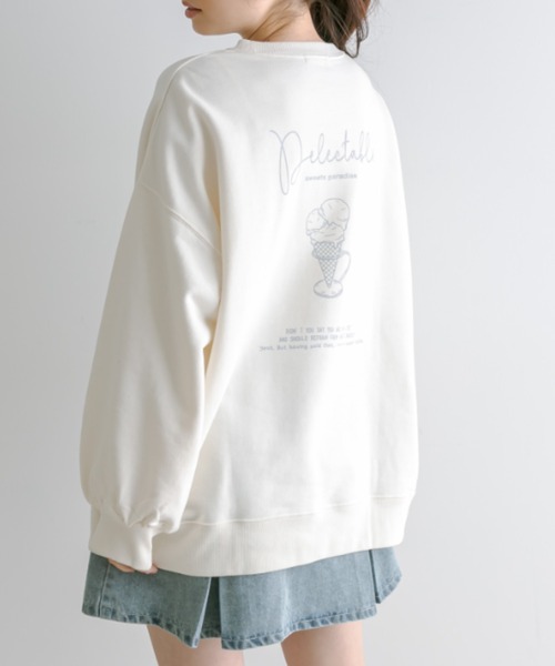 OLIVE des OLIVE(オリーブデオリーブ)の「モチーフアソートスウェット 1041060080(スウェット・レディース・アイボリー/オートミール/ネイビー/オフホワイト・FREE)」の12枚目の写真