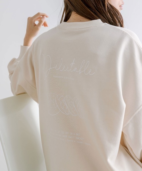 OLIVE des OLIVE(オリーブデオリーブ)の「モチーフアソートスウェット 1041060080(スウェット・レディース・アイボリー/オートミール/ネイビー/オフホワイト・FREE)」の11枚目の写真