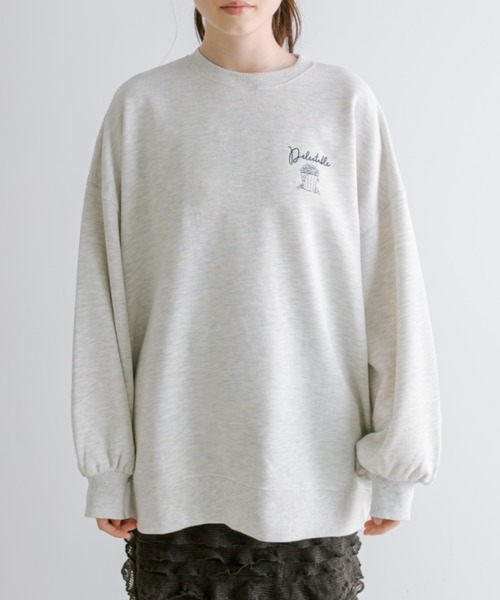 OLIVE des OLIVE(オリーブデオリーブ)の「モチーフアソートスウェット 1041060080(スウェット・レディース・アイボリー/オートミール/ネイビー/オフホワイト・FREE)」の17枚目の写真