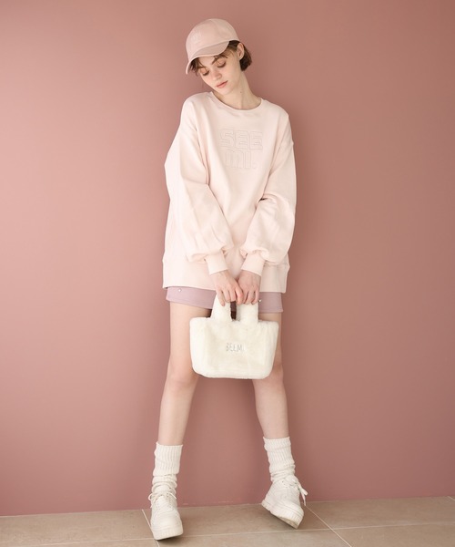 Seemi. byNICECLAUP（ シーミーバイナイスクラップ）の「【Seemi.】サテンロゴ刺繍キャップ（キャップ・レディース・サックスブルー/ピンク/ベージュ・FREE）」の15枚目の写真