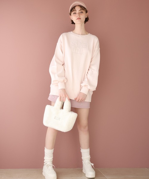 Seemi. byNICECLAUP（ シーミーバイナイスクラップ）の「【Seemi.】サテンロゴ刺繍キャップ（キャップ・レディース・サックスブルー/ピンク/ベージュ・FREE）」の16枚目の写真