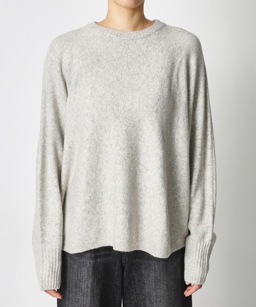 BARNYARDSTORM（バンヤードストーム）の「BARNYARDSTORM / FOX混ドルマンスリーブニット（Tシャツ/カットソー・レディース・オフホワイト/グレー/ブラウン・FREE）」の9枚目の写真