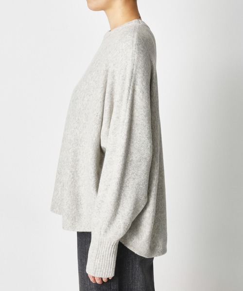 BARNYARDSTORM（バンヤードストーム）の「BARNYARDSTORM / FOX混ドルマンスリーブニット（Tシャツ/カットソー・レディース・オフホワイト/グレー/ブラウン・FREE）」の10枚目の写真