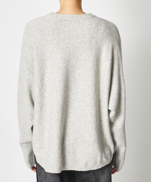 BARNYARDSTORM（バンヤードストーム）の「BARNYARDSTORM / FOX混ドルマンスリーブニット（Tシャツ/カットソー・レディース・オフホワイト/グレー/ブラウン・FREE）」の11枚目の写真