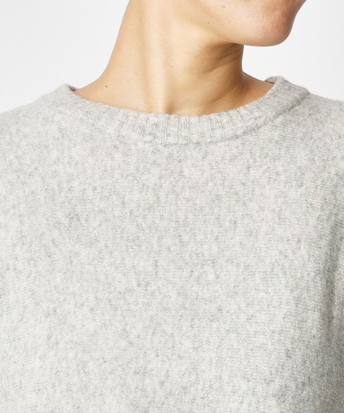 BARNYARDSTORM（バンヤードストーム）の「BARNYARDSTORM / FOX混ドルマンスリーブニット（Tシャツ/カットソー・レディース・オフホワイト/グレー/ブラウン・FREE）」の12枚目の写真