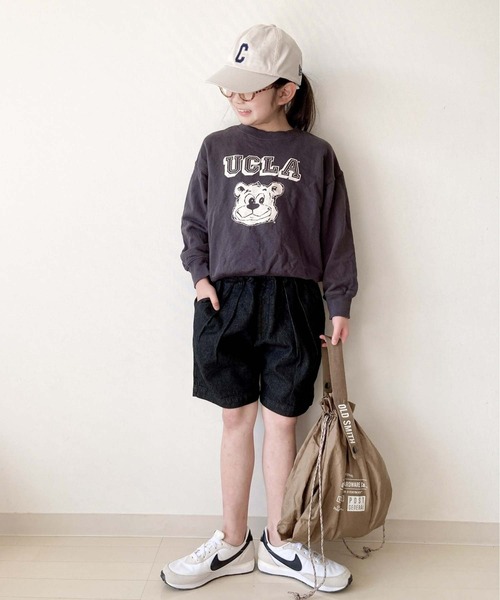CIAOPANIC TYPY（チャオパニックティピー）の「【WEB限定】【KIDS】【TYPY DENIM】甘織デニムタックショーツ（デニムパンツ・キッズ・アイボリー/ブラック・SMALL/MEDIUM/LARGE/X-LARGE/XX-LARGE）」の12枚目の写真