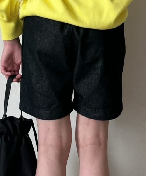 CIAOPANIC TYPY（チャオパニックティピー）の「【WEB限定】【KIDS】【TYPY DENIM】甘織デニムタックショーツ（デニムパンツ・キッズ・アイボリー/ブラック・SMALL/MEDIUM/LARGE/X-LARGE/XX-LARGE）」の22枚目の写真