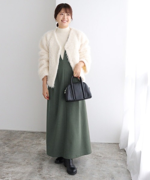 Pierrot（ピエロ）の「ウエストマークジャンパースカート（ジャンパースカート・レディース・ブルー/ブラック/ネイビー/モカ/グリーン系その他・M/PM/L）」の20枚目の写真