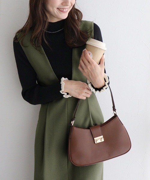 Pierrot（ピエロ）の「ウエストマークジャンパースカート（ジャンパースカート・レディース・ブルー/ブラック/ネイビー/モカ/グリーン系その他・M/PM/L）」の22枚目の写真