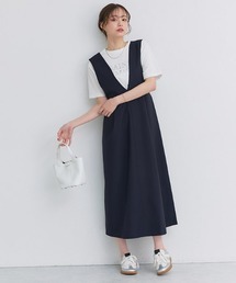 Pierrot（ピエロ）の「ウエストマークジャンパースカート（ジャンパースカート）」