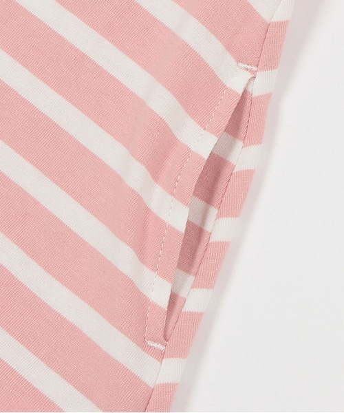 kladskap（クレードスコープ）の「ポケットからアニマルボーダー長袖ワンピース（ワンピース・キッズ・ピンク/オフホワイト・100cm/90cm/110cm/120cm/80ｃｍ）」の10枚目の写真