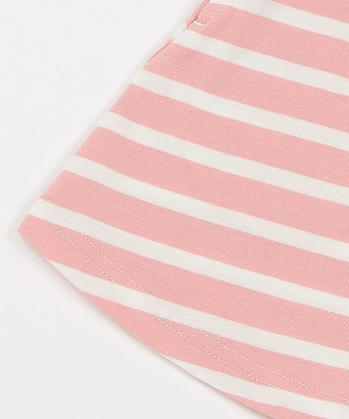 kladskap（クレードスコープ）の「ポケットからアニマルボーダー長袖ワンピース（ワンピース・キッズ・ピンク/オフホワイト・100cm/90cm/110cm/120cm/80ｃｍ）」の11枚目の写真