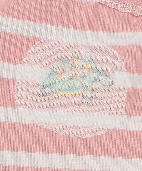 kladskap（クレードスコープ）の「ポケットからアニマルボーダー長袖ワンピース（ワンピース・キッズ・ピンク/オフホワイト・100cm/90cm/110cm/120cm/80ｃｍ）」の13枚目の写真