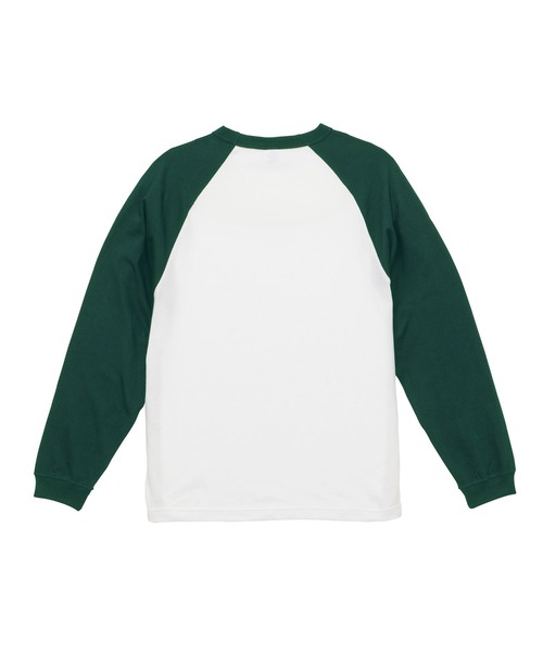 United Athle(ユナイテッドアスレ)の「United Athle/5.6オンス ラグラン ロングスリーブ Tシャツ(1.6インチリブ)(Tシャツ/カットソー・メンズ・ホワイト×ブラック/ホワイト×グリーン/ホワイト×レッド/ホワイト×ネイビー・MEDIUM/LARGE/X-LARGE)」の9枚目の写真