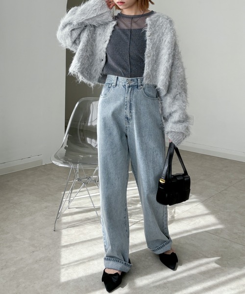 EPIMI E'PIMMY（エピミエピミー）の「アウトリンキンラメシアープルオーバー（Tシャツ/カットソー・レディース・オリーブ/ブラック/グレー/オフホワイト・MEDIUM）」の9枚目の写真