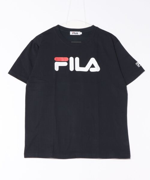 送料/関税込【FILA】ロゴ 半袖 Tシャツ コットン FILA tシャツ フィラ ブランド ロゴ ワンポイント 刺繍 ライン