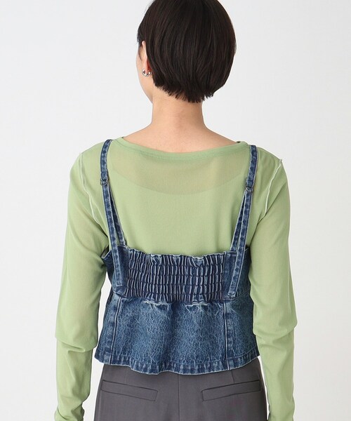 THE SHOP TK (ザ ショップ ティーケー )の「◆レスウォーターデニムビスチェ【洗濯機OK】(ベスト・レディース・ブルー・12/13)」の10枚目の写真