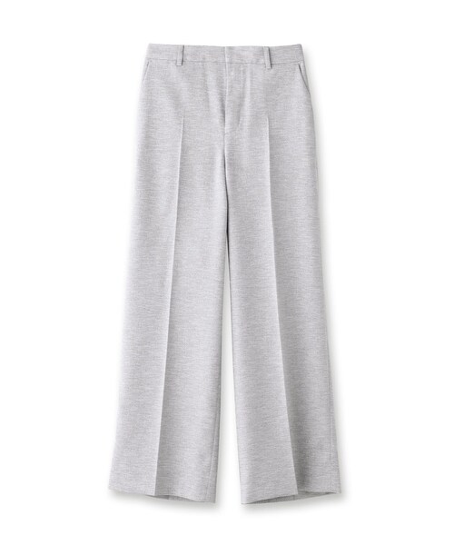 【新品】INDIVI　パンツスーツ　接触冷感　紫外線カット　ウォッシャブル　M 定番スーツ/UVケア/接触冷感/洗える】タックテーパードパンツ