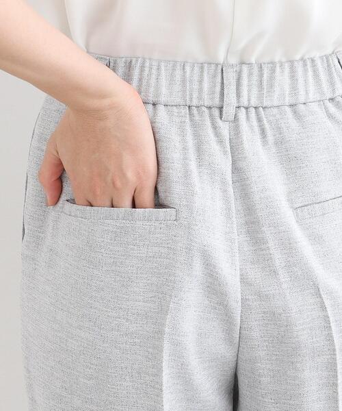INDIVI(インディヴィ)の「◆【洗える/UVケア/接触冷感/SETUP可能】麻調ワイドパンツ(スーツパンツ・レディース・ネイビー/ナチュラル/ライトグレー系3・05/12/13/15 /34/36/38/40/03/19/42/07/17)」の18枚目の写真