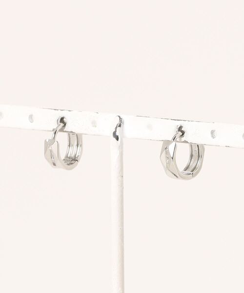 Burner（バーナー）の「【OKUOKU　0909】シンプル ピアス 両耳用 oku-pierce-667607463664-4A（ピアス（両耳用）・メンズ・ブラック/シルバー・FREE）」の3枚目の写真