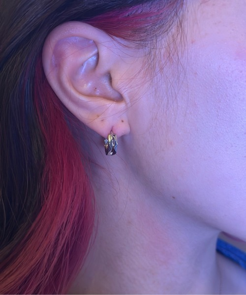 Burner（バーナー）の「【OKUOKU　0909】シンプル ピアス 両耳用 oku-pierce-667607463664-4A（ピアス（両耳用）・メンズ・ブラック/シルバー・FREE）」の12枚目の写真