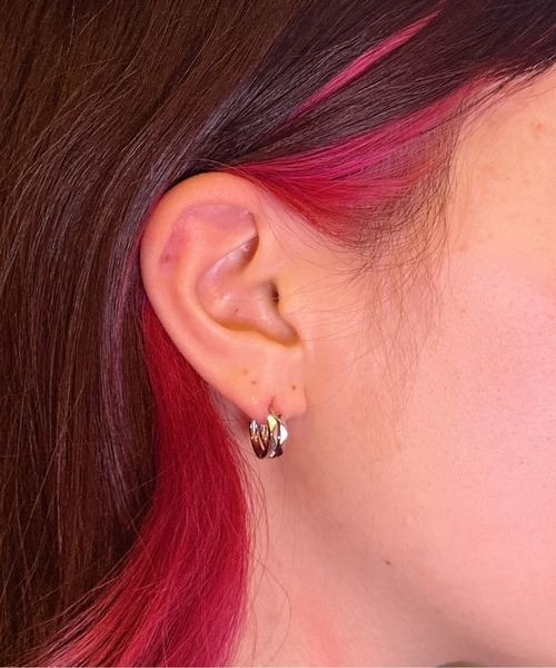 Burner（バーナー）の「【OKUOKU　0909】シンプル ピアス 両耳用 oku-pierce-667607463664-4A（ピアス（両耳用）・メンズ・ブラック/シルバー・FREE）」の13枚目の写真