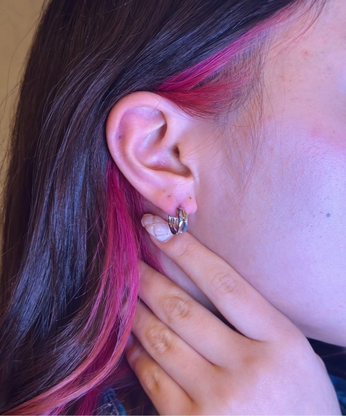 Burner（バーナー）の「【OKUOKU　0909】シンプル ピアス 両耳用 oku-pierce-667607463664-4A（ピアス（両耳用）・メンズ・ブラック/シルバー・FREE）」の15枚目の写真