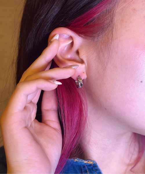 Burner（バーナー）の「【OKUOKU　0909】シンプル ピアス 両耳用 oku-pierce-667607463664-4A（ピアス（両耳用）・メンズ・ブラック/シルバー・FREE）」の16枚目の写真