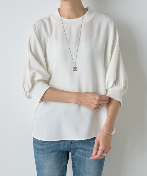 ニットコンビブラウス（シャツ/ブラウス）｜BEARDSLEY（ビアズリー）の  